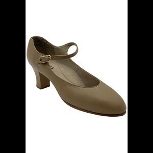 Capezio Women's Student Footlight Dance Heel Caramel - Wide